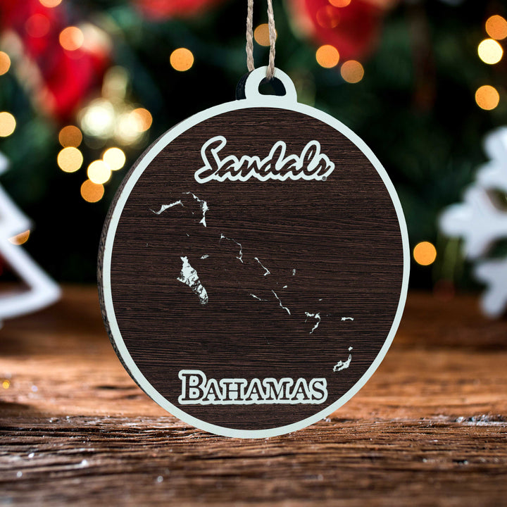 FP0699 - Sandals Bahamas Engraved Ornament (Bronze)