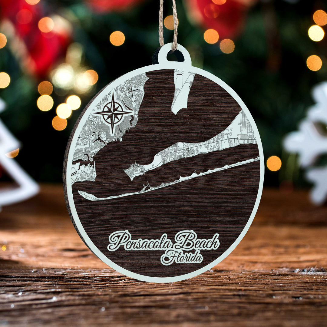 FP1153 - Pensacola Beach Engraved Ornament (Standard)