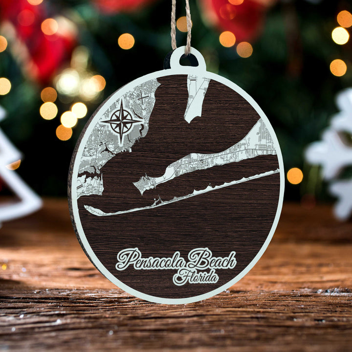 FP1153 - Pensacola Beach Engraved Ornament (Standard)