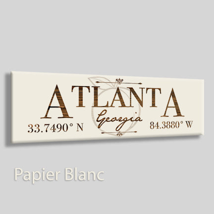 FP0383 - Atlanta, Georgia Engraved Stick (Bronze)
