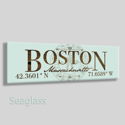 FP0383 - Boston, Massachusetts Engraved Stick (Bronze)