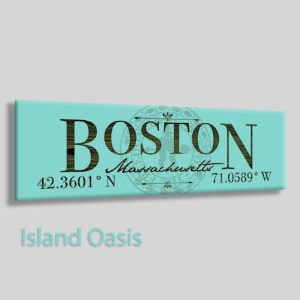 FP0383 - Boston, Massachusetts Engraved Stick (Bronze)