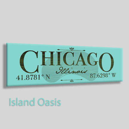 FP0383 - Chicago, Illinois Engraved Stick (Bronze)