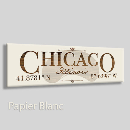 FP0383 - Chicago, Illinois Engraved Stick (Bronze)