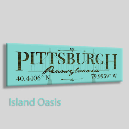 FP0383 - Pittsburgh, Pennsylvania Engraved Stick (Bronze)