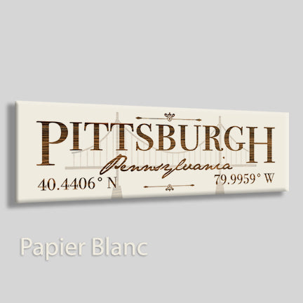FP0383 - Pittsburgh, Pennsylvania Engraved Stick (Bronze)