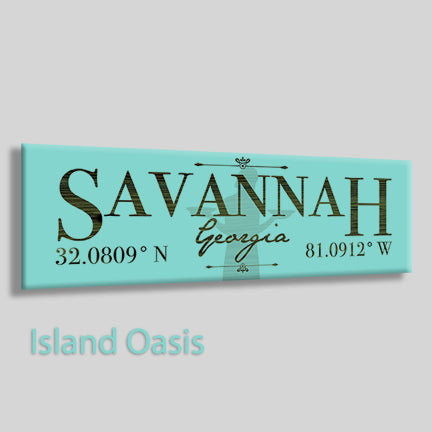 FP0383 - Savannah, Georgia Engraved Stick (Bronze)