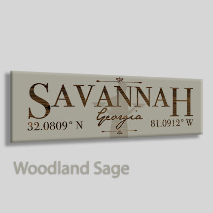 FP0383 - Savannah, Georgia Engraved Stick (Bronze)