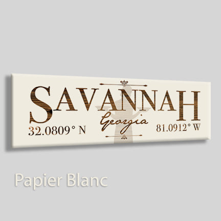 FP0383 - Savannah, Georgia Engraved Stick (Bronze)