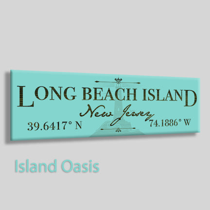 FP0905 - Long Beach Island, NJ Engraved Stick (Bronze)