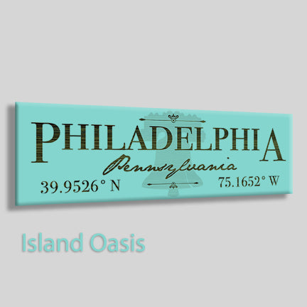 FP0383 - Philadelphia, Pennsylvania Engraved Stick (Bronze)