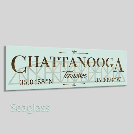 FP1860 - Chattanooga, Tennessee Engraved Stick (Bronze)