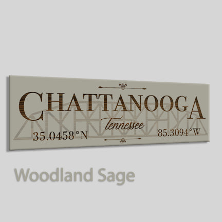 FP1860 - Chattanooga, Tennessee Engraved Stick (Bronze)