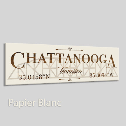 FP1860 - Chattanooga, Tennessee Engraved Stick (Bronze)