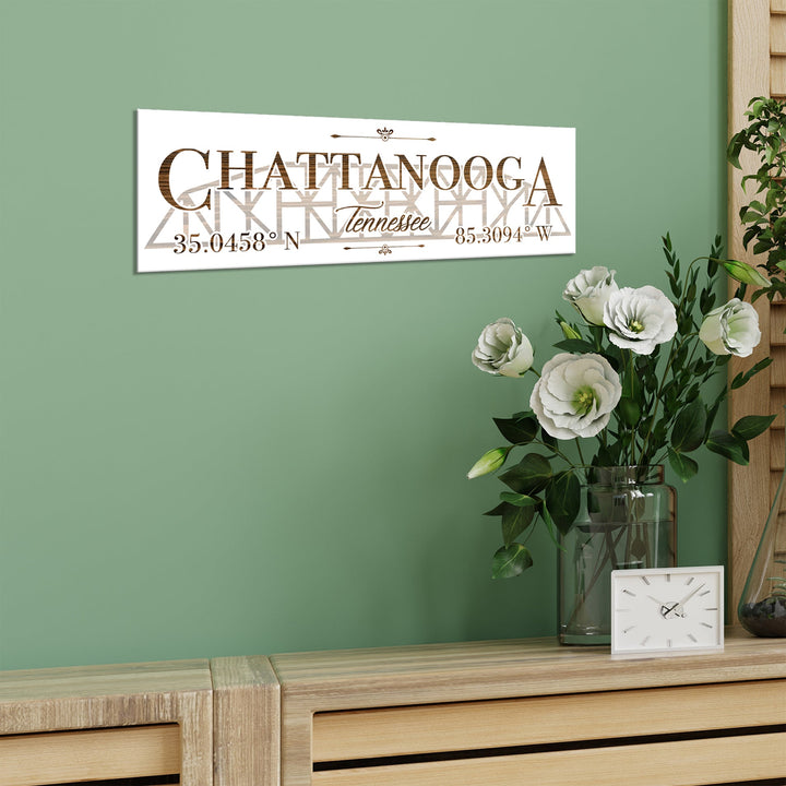 FP1860 - Chattanooga, Tennessee Engraved Stick (Bronze)