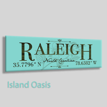 FP0383 - Raleigh, North Carolina Engraved Stick (Bronze)