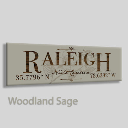 FP0383 - Raleigh, North Carolina Engraved Stick (Bronze)