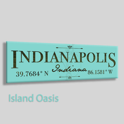 FP0383 - Indianapolis, Indiana Engraved Stick (Bronze)