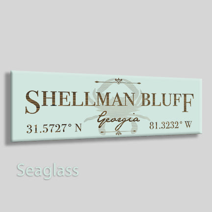 FP0426 - Shellman Bluff, Georgia Engraved Stick (Standard)