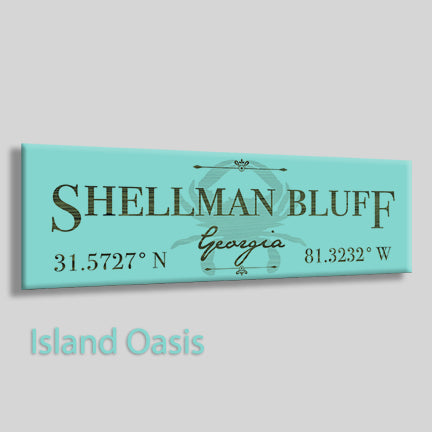 FP0426 - Shellman Bluff, Georgia Engraved Stick (Standard)