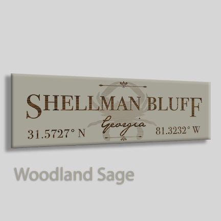 FP0426 - Shellman Bluff, Georgia Engraved Stick (Standard)