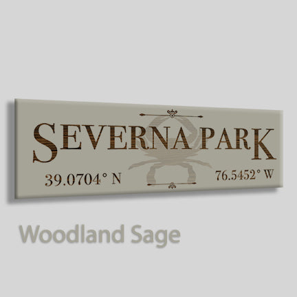 FP1518 - Severna Park, Maryland Engraved Stick (Bronze)
