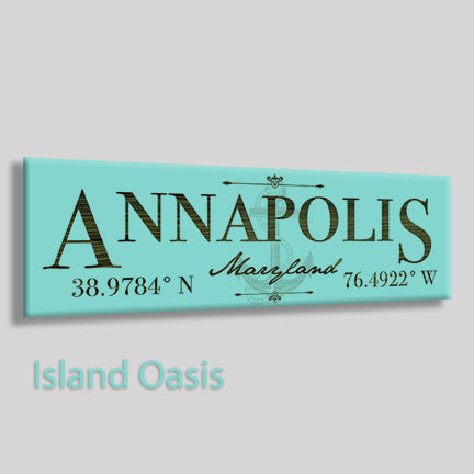 FP1518 - Annapolis, Maryland Anchor Engraved Stick (Bronze)