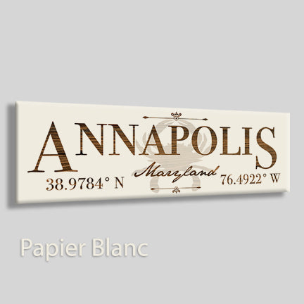 FP1518 - Annapolis, Maryland Crab Engraved Stick (Bronze)