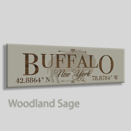 FP0383 - Buffalo, New York Engraved Stick (Bronze)
