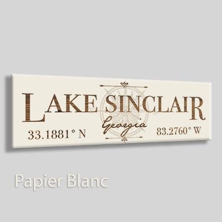 FP0471 - Lake Sinclair, Georgia Engraved Stick (Standard)
