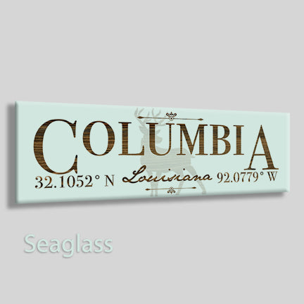 FP1607 - Columbia, LA Engraved Stick (Bronze)