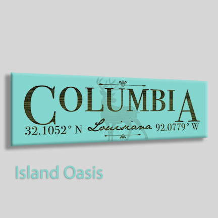 FP1607 - Columbia, LA Engraved Stick (Bronze)