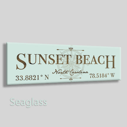 FP0264 - Sunset Beach, NC Engraved Stick (Silver)