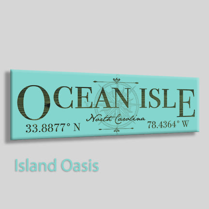 FP0264 - Ocean Isle, NC Engraved Stick (Silver)