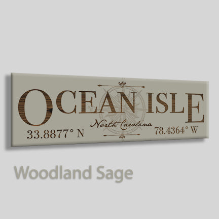 FP0264 - Ocean Isle, NC Engraved Stick (Silver)