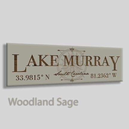 FP1607 - Lake Murray, South Carolina Lexington Engraved Stick (Bronze)