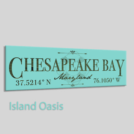 FP0318 - Chesapeake Bay, Maryland Engraved Stick (Bronze)