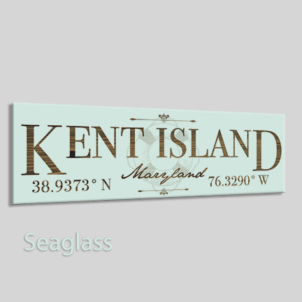 FP0318 - Kent Island, Maryland Engraved Stick (Bronze)