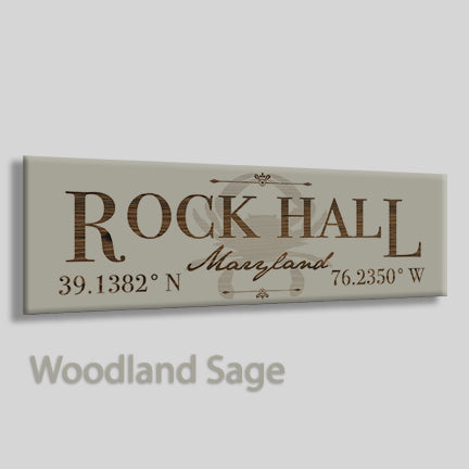 FP1561 - Rock Hall, Maryland Engraved Stick (Standard)