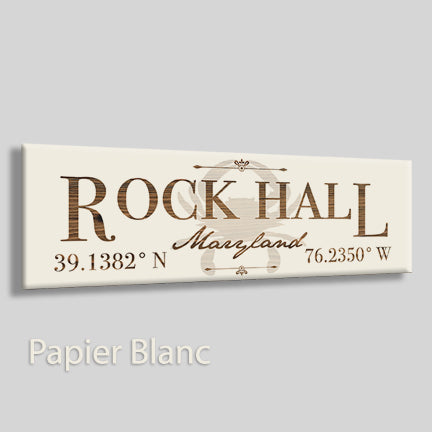 FP1561 - Rock Hall, Maryland Engraved Stick (Standard)