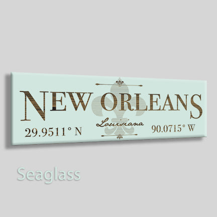 FP0540 - New Orleans, Louisiana Fleur Engraved Stick (Standard)