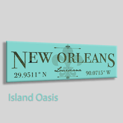 FP0540 - New Orleans, Louisiana Fleur Engraved Stick (Standard)
