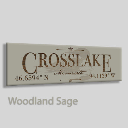 FP0822 - Crosslake, Minnesota Engraved Stick (Standard)