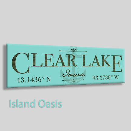 FP0827 - Clear Lake, Iowa Engraved Stick (Standard)