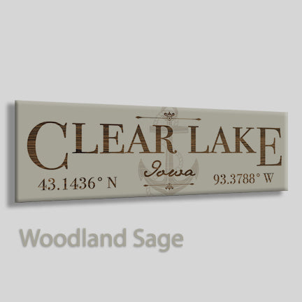 FP0827 - Clear Lake, Iowa Engraved Stick (Standard)