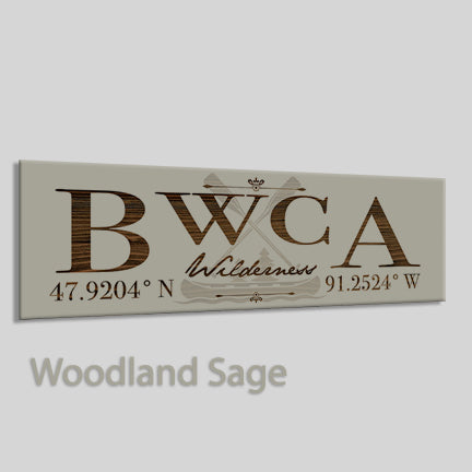 FP0932 - BWCA Wilderness, Minnesota Engraved Stick (Standard)