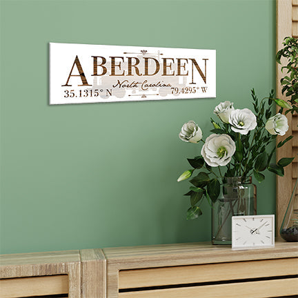 FP1449 - Aberdeen, North Carolina Engraved Stick (Standard)