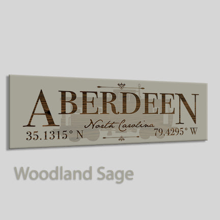 FP1449 - Aberdeen, North Carolina Engraved Stick (Standard)