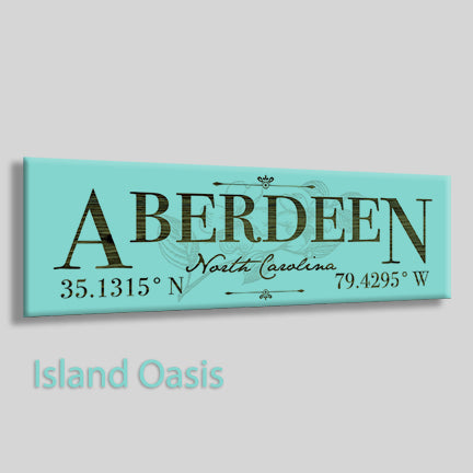 FP1449 - Aberdeen, North Carolina Engraved Stick (Standard)