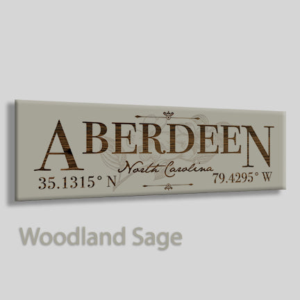 FP1449 - Aberdeen, North Carolina Engraved Stick (Standard)